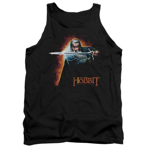 The Hobbit-Secret Fire Adult Tank Top- Black - Small