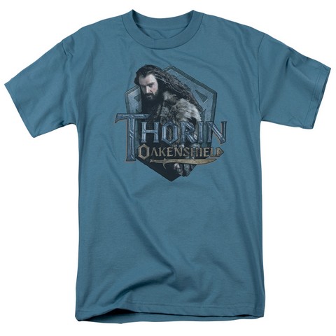 The Hobbit-Thorin Short Sleeve Adult 18-1 Tee- Slate - Medium