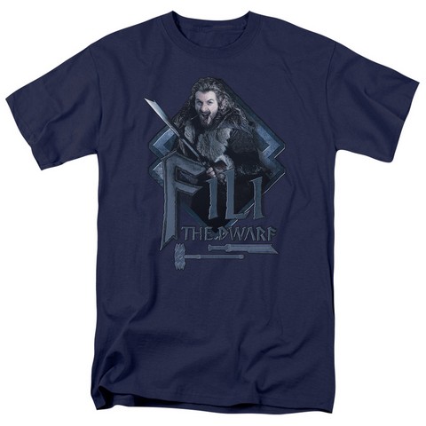 The Hobbit-Fili Short Sleeve Adult 18-1 Tee- Navy - Medium
