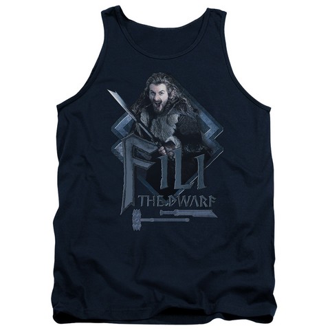 The Hobbit-Fili Adult Tank Top- Navy - Medium