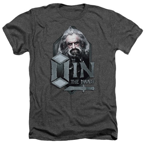 The Hobbit-Oin Adult Heather Tee- Charcoal - XL