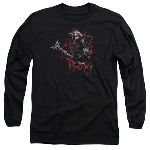 The Hobbit-Bolg Long Sleeve Adult 18-1 Tee- Black - 2X