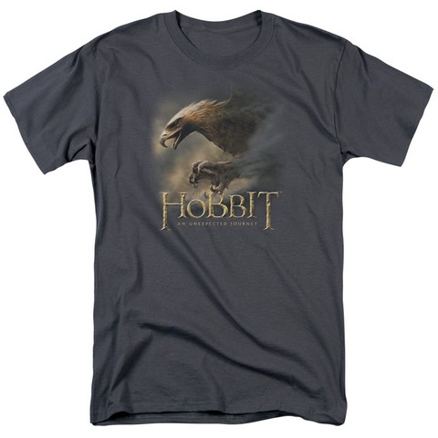 The Hobbit-Great Eagle Short Sleeve Adult 18-1 Tee, Charcoal - 4X