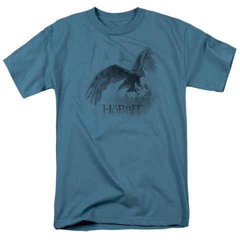 The Hobbit-Great Eagle Sketch Short Sleeve Adult 18-1 Tee- Slate - Small