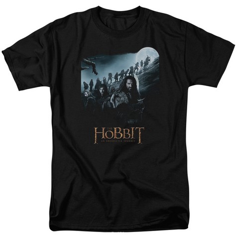 The Hobbit-A Journey Short Sleeve Adult 18-1 Tee- Black - Medium