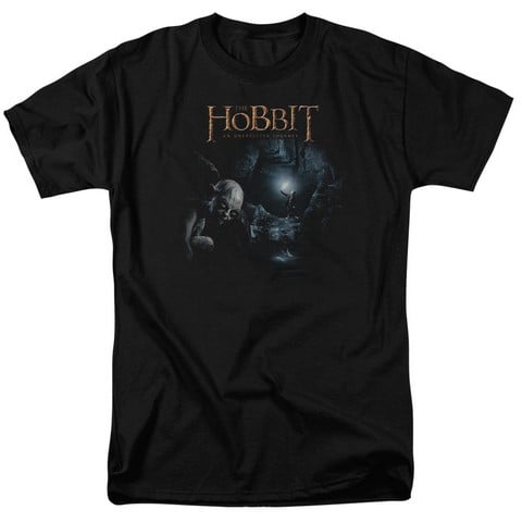 The Hobbit-Light Short Sleeve Adult 18-1 Tee- Black - Medium