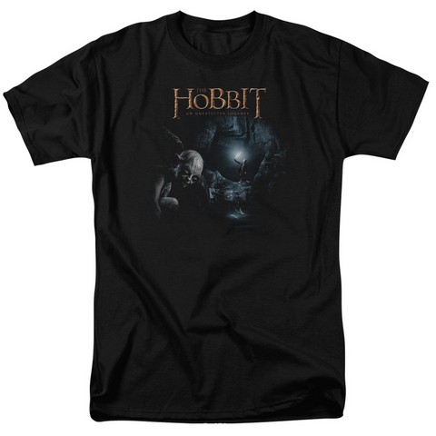 The Hobbit-Light Short Sleeve Adult 18-1 Tee- Black - 2X