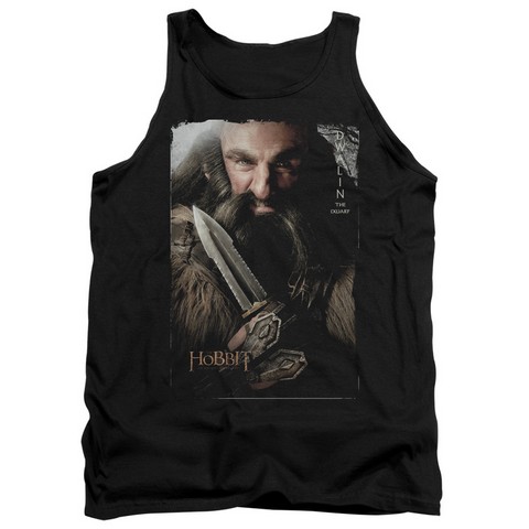 The Hobbit-Dwalin Adult Tank Top- Black - Medium