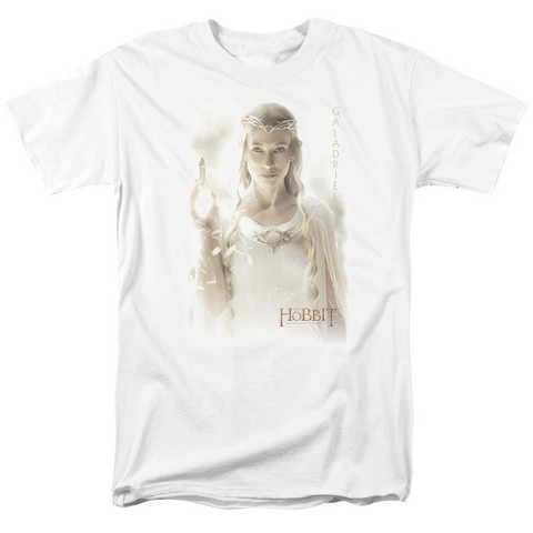 Hobbit-Galadriel Short Sleeve Adult 18-1 Tee- White - XL