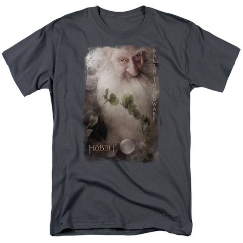 The Hobbit-Balin Short Sleeve Adult 18-1 Tee- Charcoal - Medium