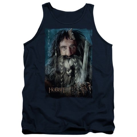 The Hobbit-Bifur Adult Tank Top- Navy - 2X