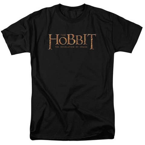 Hobbit-Logo Short Sleeve Adult 18-1 Tee- Black - XL