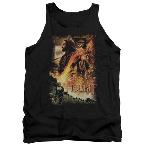 Hobbit-Golden Chamber Adult Tank Top- Black - Medium