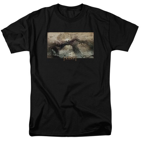 Hobbit-Epic Journey Short Sleeve Adult 18-1 Tee- Black - 4X