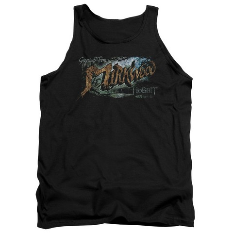 Hobbit-Greetings From Mirkwood Adult Tank Top- Black - Medium
