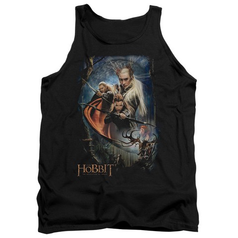 Hobbit-Thranduils Realm Adult Tank Top- Black - XL