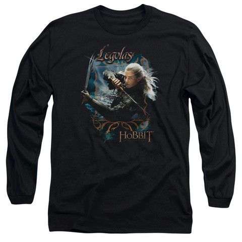 Hobbit-Knives Long Sleeve Adult 18-1 Tee- Black - Small