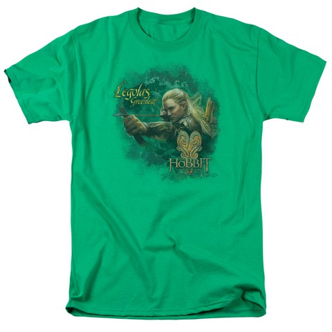 Hobbit-Greenleaf Short Sleeve Adult 18-1 Tee- Kelly Green - Medium