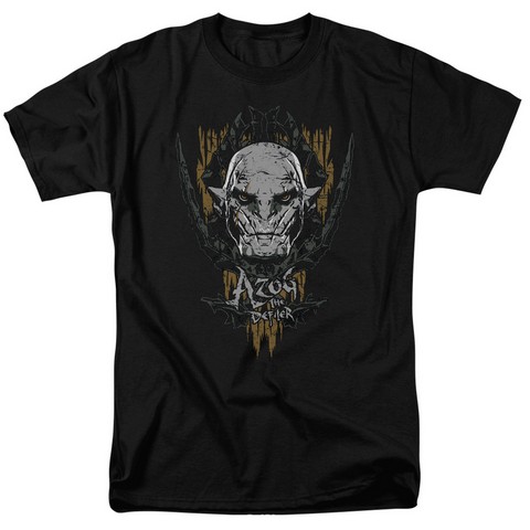 Hobbit-Azog Short Sleeve Adult 18-1 Tee- Black - Medium