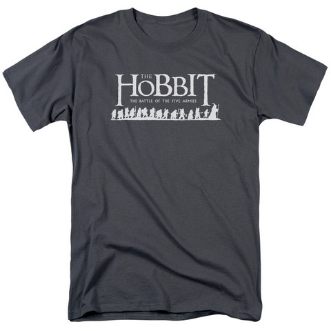 Hobbit-Walking Logo Short Sleeve Adult 18-1 Tee- Charcoal - 4X