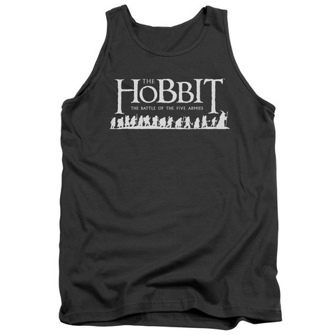 Hobbit-Walking Logo Adult Tank Top- Charcoal - Large