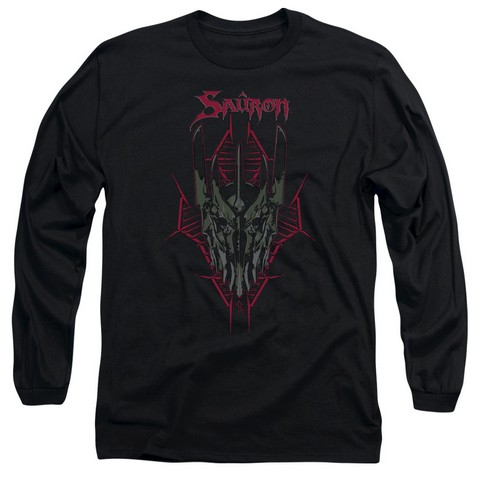 Hobbit-Evils Helm Long Sleeve Adult 18-1 Tee- Black - Small