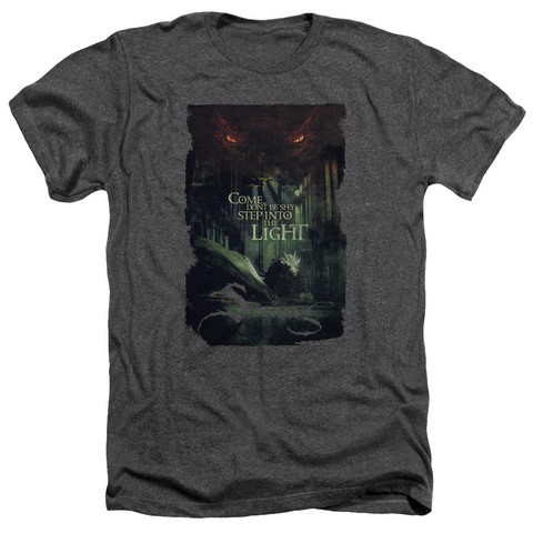 Hobbit-Taunt Adult Heather Tee- Charcoal - XL
