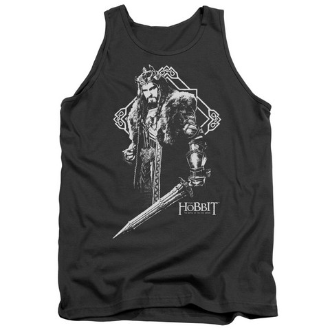 Hobbit-King Thorin Adult Tank Top- Charcoal - Medium