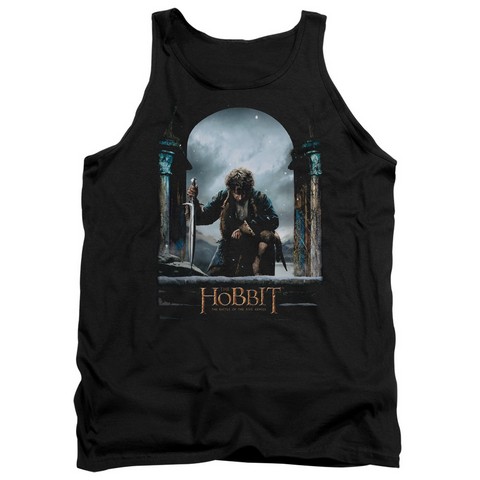 Hobbit-Bilbo Poster Adult Tank Top- Black - Medium
