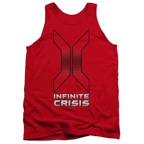 Infinite Crisis-Title Adult Tank Top- Red - 2X