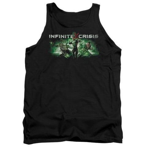 Infinite Crisis-Ic Green Adult Tank Top- Black - 2X