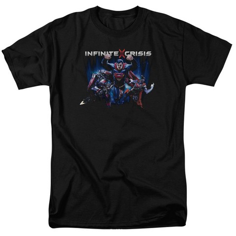 Infinite Crisis-Ic Super Short Sleeve Adult 18-1 Tee- Black - Large