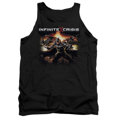 Infinite Crisis-Batmen Adult Tank Top- Black - 2X
