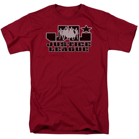 Jla-Jla Logo Short Sleeve Adult 18-1 Tee- Cardinal - Medium