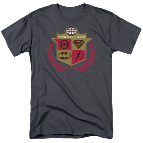 Jla-Defenders Short Sleeve Adult 18-1 Tee - Charcoal - Medium