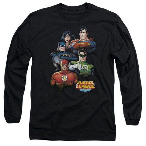 JLA-Group Portrait Long Sleeve Adult 18-1 Tee - Black - Medium