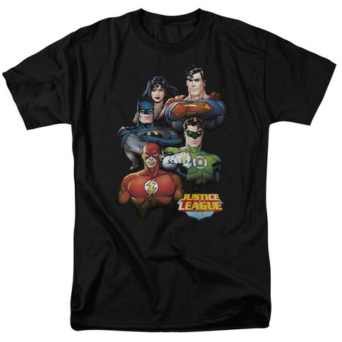 Jla-Group Portrait Short Sleeve Adult 18-1 Tee- Black - Medium