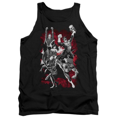 Jla-Jla Explosion Adult Tank Top- Black - 2X