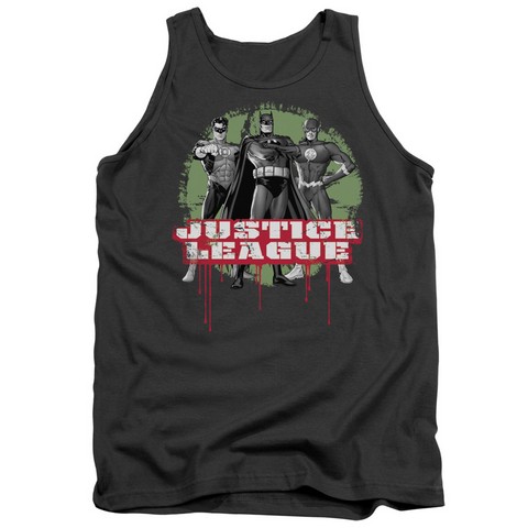 Jla-Jla Trio Adult Tank Top- Charcoal - Medium