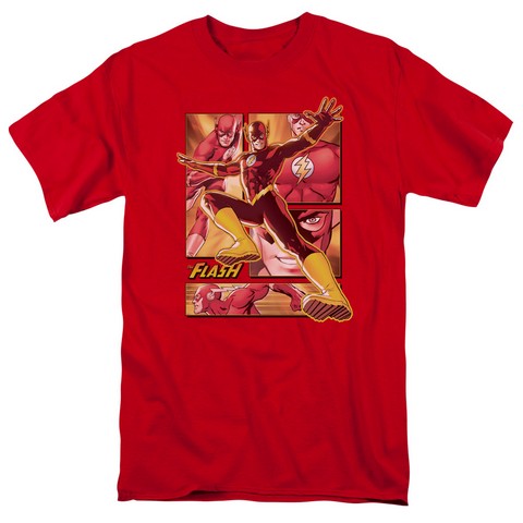 Jla-Flash Short Sleeve Adult 18-1 Tee- Red - 5X