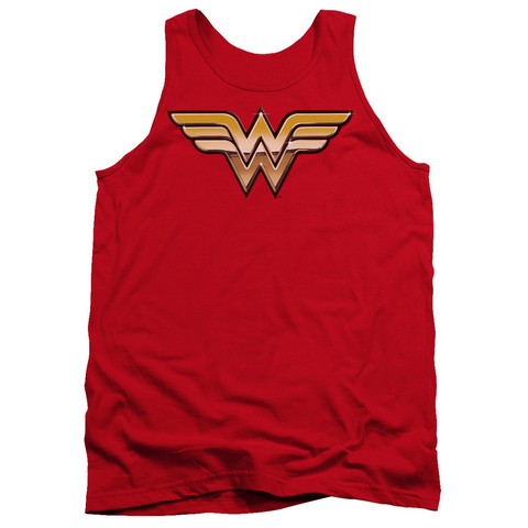 Jla-Golden Adult Tank Top - Red - Medium