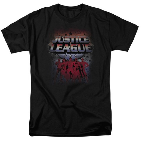 Jla-Star League Short Sleeve Adult 18-1 Tee- Black - Medium