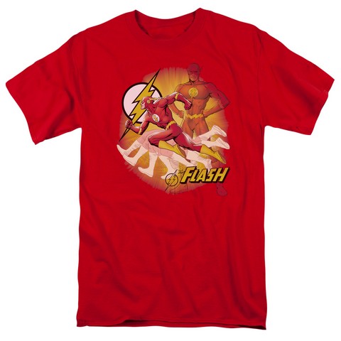 Jla-Lightning Fast Short Sleeve Adult 18-1 Tee- Red - Large