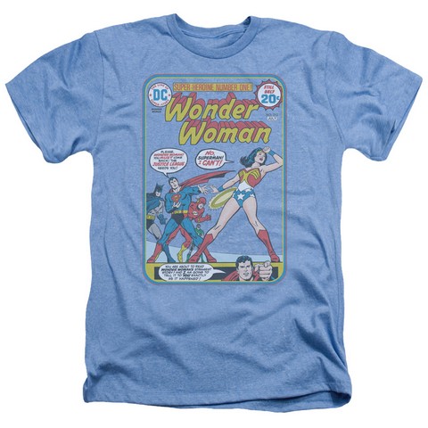 Jla-Ww No. 212 Cover Adult Heather Tee- Light Blue - XL -  Trevco, JLA212-HA-4