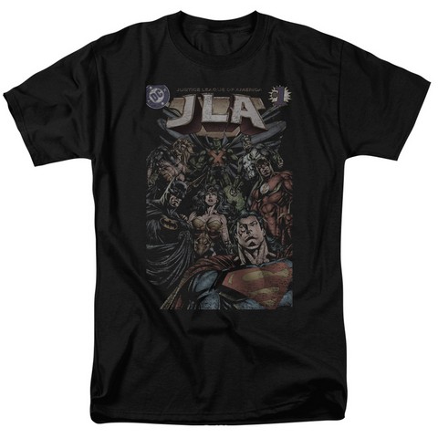 Jla-No. 1 Cover Short Sleeve Adult 18-1 Tee - Black - Medium