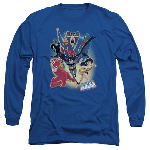 Jla-Unlimited Long Sleeve Adult 18-1 Tee- Royal - Medium