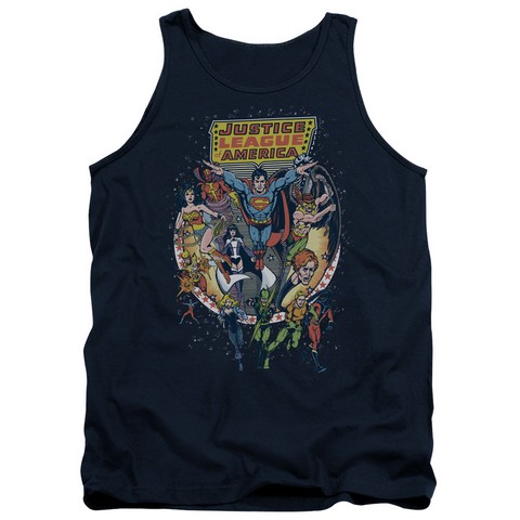 Jla-Star Group Adult Tank Top- Navy - XL