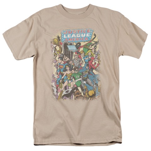 Jla-Most Important Man Short Sleeve Adult 18-1 Tee- Sand - Medium