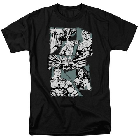 Jla-A Mighty League Short Sleeve Adult 18-1 Tee- Black - Medium