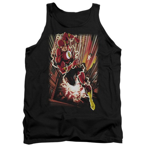 Jla-Street Speed Adult Tank Top- Black - Medium